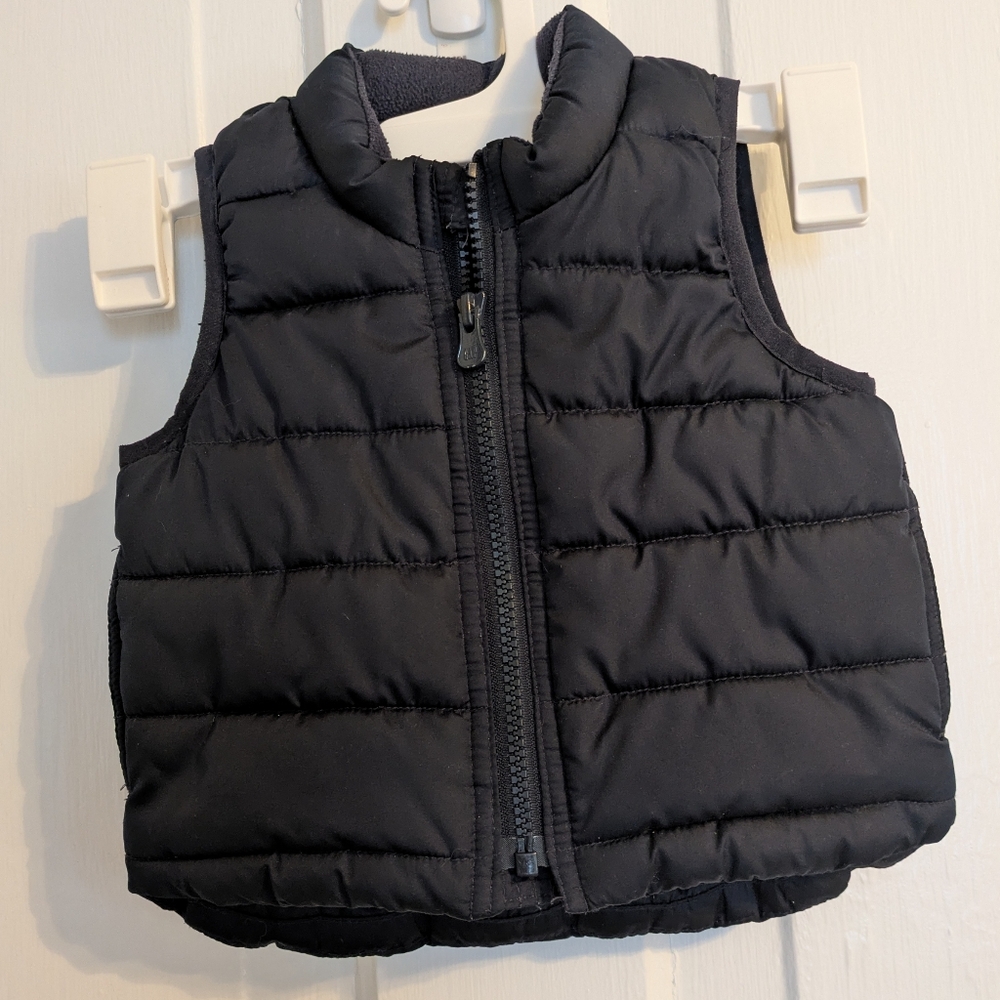 Baby Gap Navy Blue Waterproof Puffer Vest for 12-18 Months
